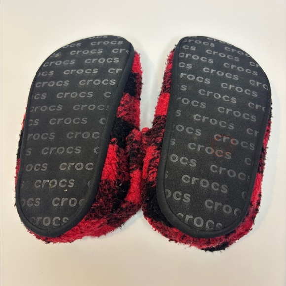 Children’s Kids Croc Slippers plaid Size 1j - Picture 5 of 5